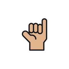 Collection of signature gestures with vector illustration