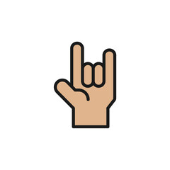 Collection of signature gestures with vector illustration