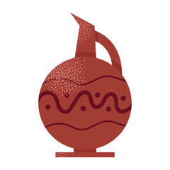 Georgian national dishes. Menu in a Georgian restaurant. Khachapuri, khinkali, dumplings, wine, pomegranate, dish. Classic dishes for lunch and dinner. Vector illustration isolated on background