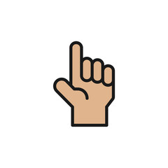 Collection of signature gestures with vector illustration