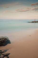beach in the morning