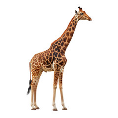 Naklejka premium giraffe isolated on white