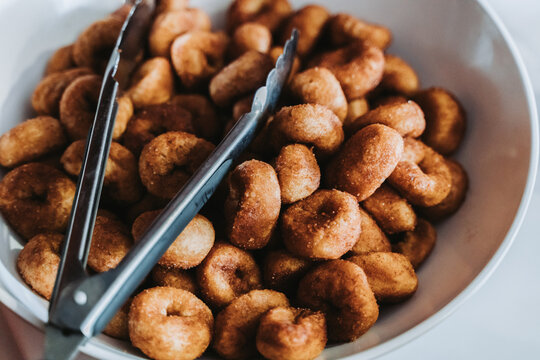 bowl of mini donuts 