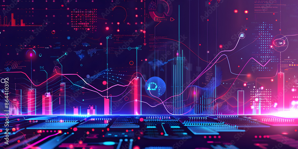 Poster Computer Graphics Abstract Background