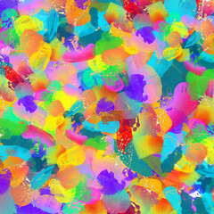 Watercolour abstract pattern. Multicoloured illustration.