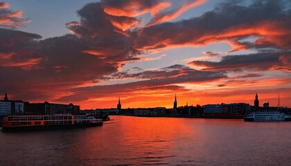 Color combination _Sunset in Hamburg