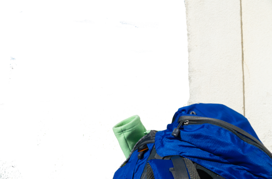 Grafikvorlage Wanderrucksack Textfreiraum Copy-Space