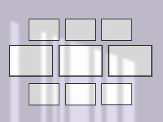 Obraz premium Picture poster frame isolated frame. Blank portfolio mockup