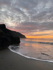 San Francisco Beach Sunset Bay Bridge