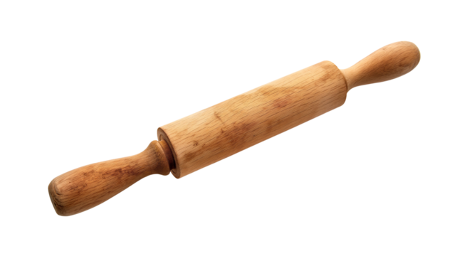old wooden rolling pin