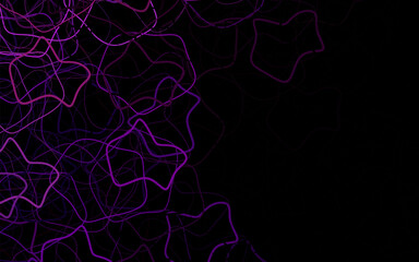 Dark Purple vector background with abstract shapes.