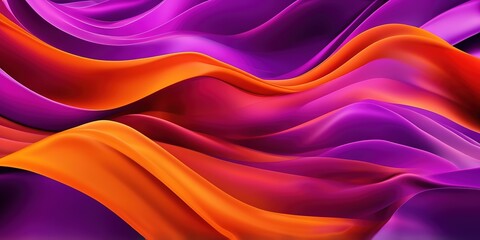 Obraz premium Abstract purple orange wavy background cover