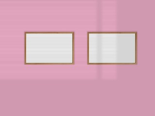 A mockup of frames with portrait orientation.