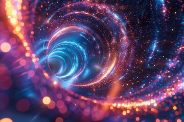 Fototapeta premium Futuristic Vortex of Lights