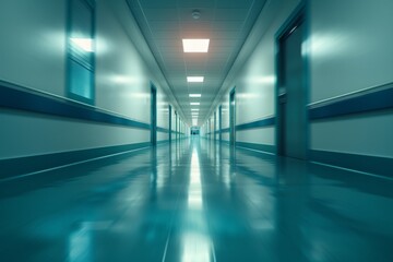 Fototapeta premium Modern Hospital Corridor