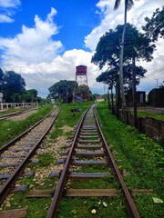 Fototapeta premium railway in the countryside