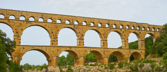 Famous roman aqueduct 