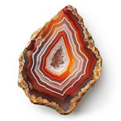 A close-up of a beautiful agate gemstone