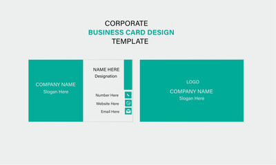 Creative and Clean professional business card template, business card for business and personal use


