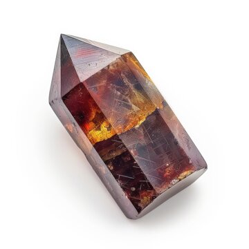 A close-up shot of a cacoxenite gemstone