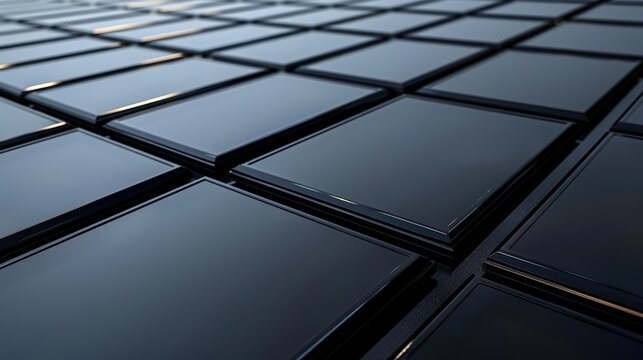 The Black Glossy Grid