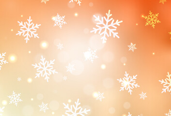 Light Orange vector layout in New Year style.