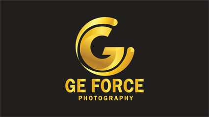 Obraz premium golden font letter