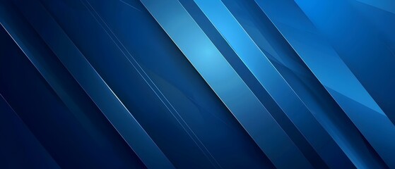 Obraz premium Blue banner background with diagonal line and dark blue color for corporate concept vector design. Abstract minimal modern gradient wallpaper layout template