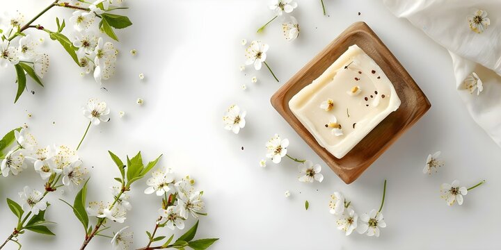 Natural soap cream or gel in eco pack on white background. Concept Eco-friendly Packaging, Natural Skincare, White Background, Soap Cream Gel, Sustainable Beauty