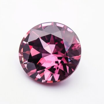 A close-up shot of a pink spinel gemstone
