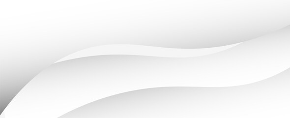 White gray satin texture that is white silver fabric silk panorama background with beautiful soft blur pattern natural. vector