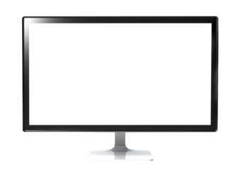 Black digital screen display, cut out