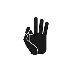 Collection of hand silhouettes isolated on white, Vector collection of human hands with different gestures, gesturing hands, black hand silhouettes, vector illustration