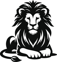 Obraz premium Black tiger vector illustration