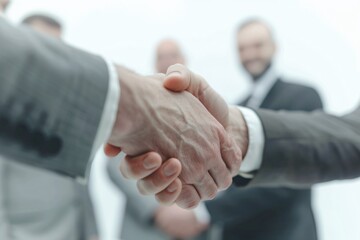 business people shaking hands