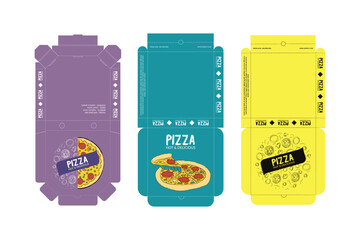 Pizza Box Design, Pizza Packaging Design, Pizza Box Design Template, Ready For Print.