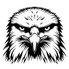 Bald Eagle Face Vector Logo