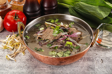 Vietnamese cuisine - Pho Bo soup with beef