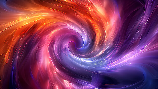A purple and orange glowing whirlpool of light. AIG51A.
