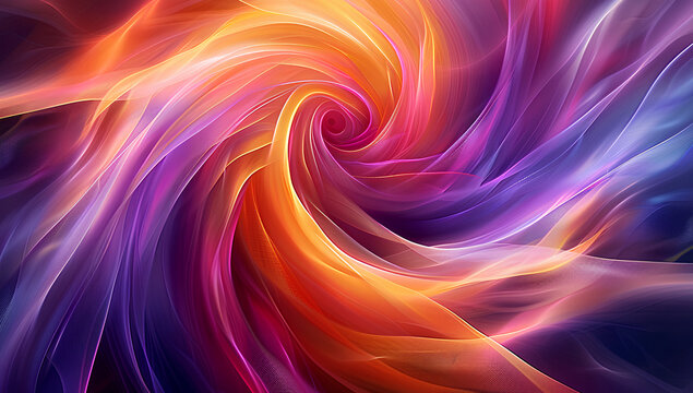 A purple and orange glowing whirlpool of light. AIG51A.
