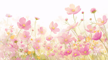 spring flowers on grass