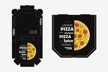 Pizza Box Design, Pizza Packaging Design, Pizza Box Design Template, Ready For Print.