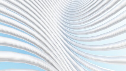 Fototapeta premium Abstract metallic curve waves background 3d render