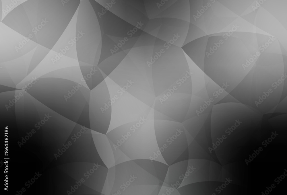 Wall mural Light Gray vector backdrop with lines, triangles.