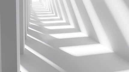 Fototapeta premium 3D Light White Background