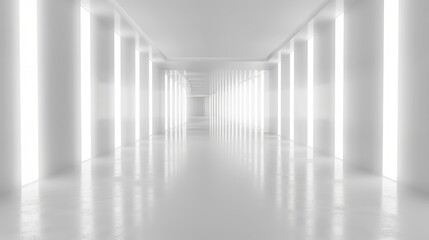 Fototapeta premium 3D Light White Background