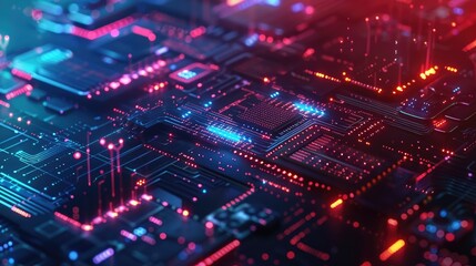 Obraz premium Abstract Technological Background