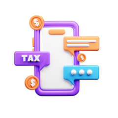 TAX 3d Illustration  Icon Pack