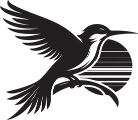  A Bird Silhoutte vector art illustrator