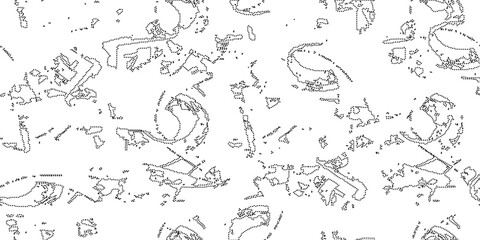 Dot pattern seamless background. Polka dot pattern template Monochrome dotted texture